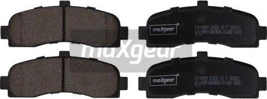 Maxgear 19-0893 - Bremžu uzliku kompl., Disku bremzes www.autospares.lv