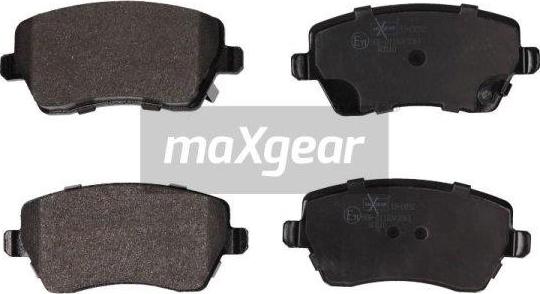 Maxgear 19-0892 - Тормозные колодки, дисковые, комплект www.autospares.lv