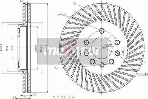 Maxgear 19-0737MAX - Bremžu diski autospares.lv