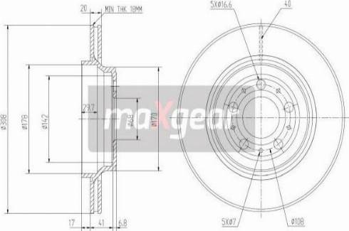 Maxgear 19-1950 - Bremžu diski www.autospares.lv