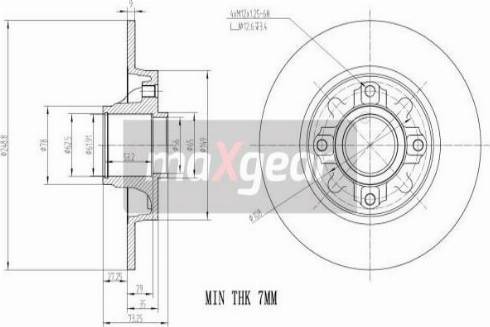 Maxgear 19-1969 - Bremžu diski www.autospares.lv