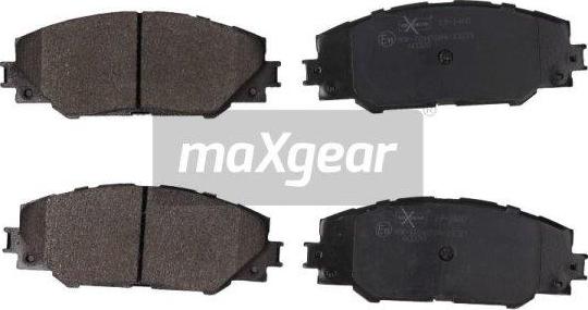 Maxgear 19-1460 - Bremžu uzliku kompl., Disku bremzes www.autospares.lv