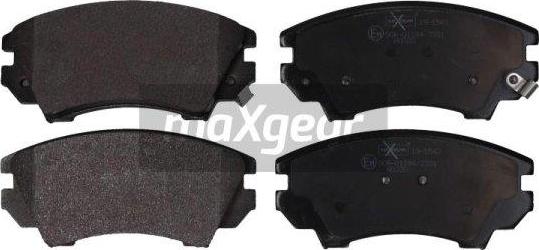 Maxgear 19-1543 - Тормозные колодки, дисковые, комплект www.autospares.lv