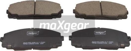 Maxgear 19-1509 - Brake Pad Set, disc brake www.autospares.lv