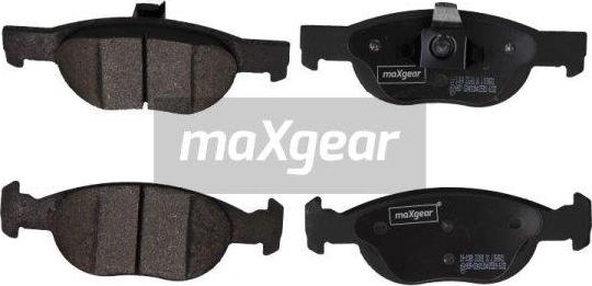 Maxgear 19-1089 - Тормозные колодки, дисковые, комплект www.autospares.lv