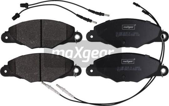 Maxgear 19-1082 - Тормозные колодки, дисковые, комплект www.autospares.lv