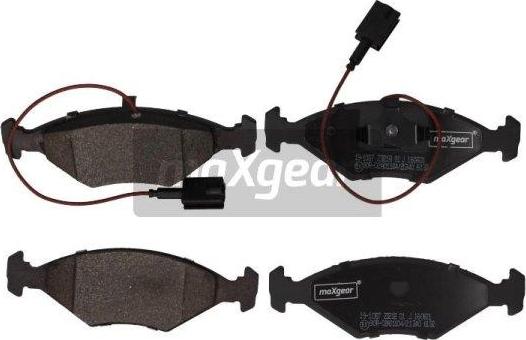 Maxgear 19-1087 - Bremžu uzliku kompl., Disku bremzes www.autospares.lv