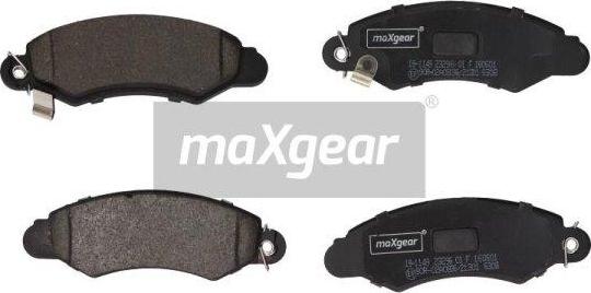 Maxgear 19-1149 - Тормозные колодки, дисковые, комплект www.autospares.lv