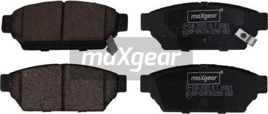 Maxgear 19-1146 - Тормозные колодки, дисковые, комплект www.autospares.lv