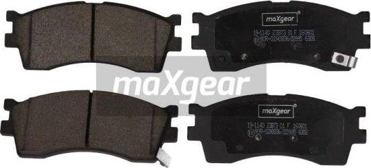 Maxgear 19-1140 - Тормозные колодки, дисковые, комплект www.autospares.lv