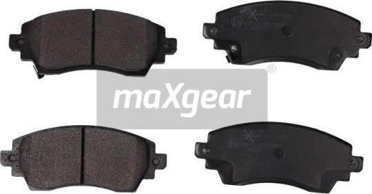 Maxgear 19-1154 - Тормозные колодки, дисковые, комплект www.autospares.lv