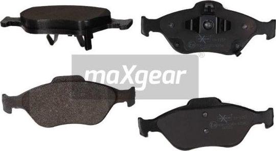 Maxgear 19-1157 - Тормозные колодки, дисковые, комплект www.autospares.lv