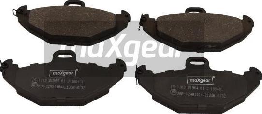 Maxgear 19-1109 - Brake Pad Set, disc brake www.autospares.lv