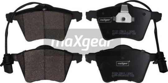 Maxgear 19-1124 - Тормозные колодки, дисковые, комплект www.autospares.lv