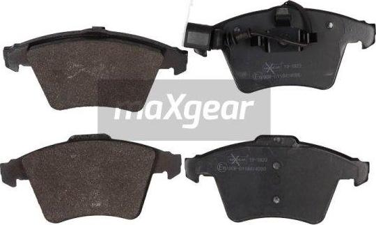 Maxgear 19-1823 - Bremžu uzliku kompl., Disku bremzes www.autospares.lv