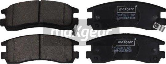 Maxgear 19-1390 - Bremžu uzliku kompl., Disku bremzes www.autospares.lv