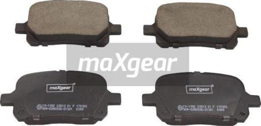 Maxgear 19-1392 - Bremžu uzliku kompl., Disku bremzes autospares.lv