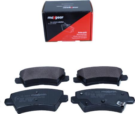 Maxgear 19-3903 - Bremžu uzliku kompl., Disku bremzes www.autospares.lv