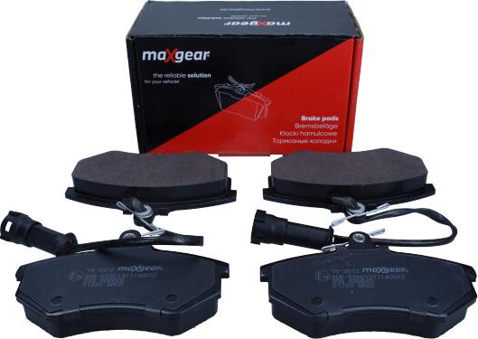 Maxgear 19-3912 - Bremžu uzliku kompl., Disku bremzes www.autospares.lv