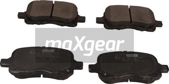 Maxgear 19-3415 - Тормозные колодки, дисковые, комплект www.autospares.lv