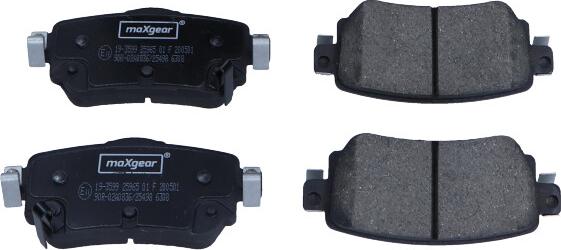 Maxgear 19-3599 - Bremžu uzliku kompl., Disku bremzes www.autospares.lv