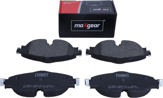 Maxgear 19-3592 - Bremžu uzliku kompl., Disku bremzes www.autospares.lv