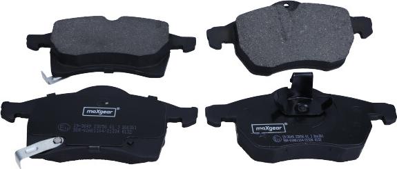 Maxgear 19-3649 - Brake Pad Set, disc brake www.autospares.lv