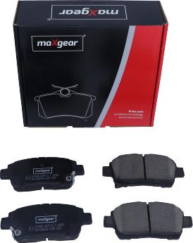 Maxgear 19-3648 - Тормозные колодки, дисковые, комплект www.autospares.lv