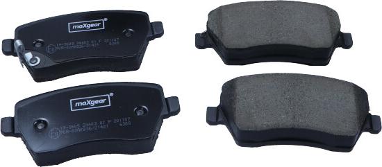 Maxgear 19-3605 - Brake Pad Set, disc brake www.autospares.lv