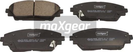 Maxgear 19-3048 - Bremžu uzliku kompl., Disku bremzes autospares.lv