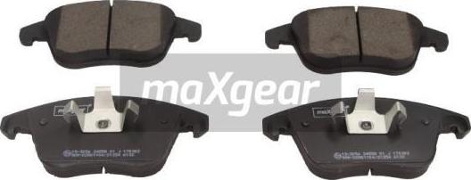 Maxgear 19-3056 - Тормозные колодки, дисковые, комплект www.autospares.lv