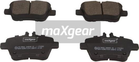 Maxgear 19-3002 - Bremžu uzliku kompl., Disku bremzes www.autospares.lv