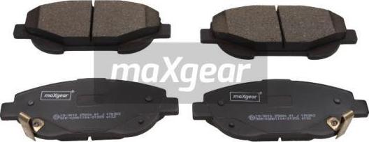 Maxgear 19-3010 - Bremžu uzliku kompl., Disku bremzes www.autospares.lv