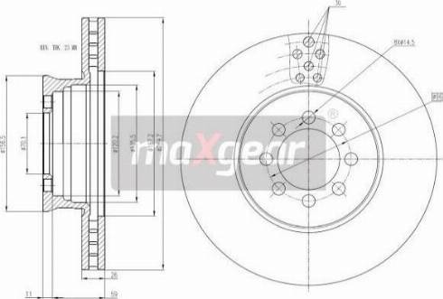 Maxgear 19-3148 - Bremžu uzliku kompl., Disku bremzes www.autospares.lv