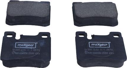 Maxgear 19-3101 - Bremžu uzliku kompl., Disku bremzes www.autospares.lv