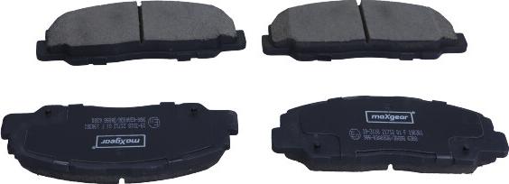 Maxgear 19-3118 - Brake Pad Set, disc brake www.autospares.lv