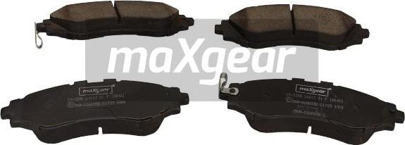 Maxgear 19-3398 - Тормозные колодки, дисковые, комплект www.autospares.lv