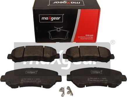 Maxgear 19-3393 - Bremžu uzliku kompl., Disku bremzes www.autospares.lv