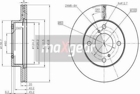 Maxgear 19-3346 - Bremžu diski www.autospares.lv