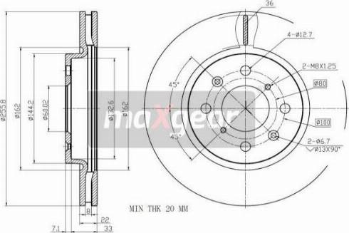 Maxgear 19-3200 - Bremžu diski autospares.lv