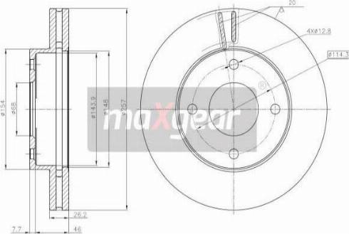 Maxgear 19-3217 - Bremžu diski autospares.lv