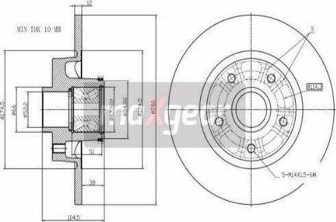 Maxgear 19-3230 - Bremžu diski www.autospares.lv