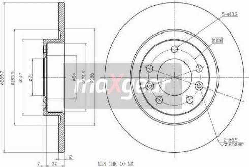 Maxgear 19-3220 - Bremžu diski www.autospares.lv