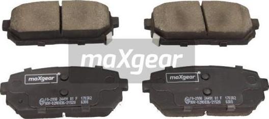 Maxgear 19-2990 - Bremžu uzliku kompl., Disku bremzes autospares.lv