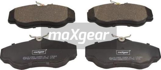 Maxgear 19-2953 - Brake Pad Set, disc brake www.autospares.lv