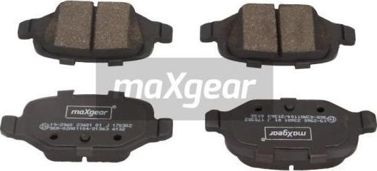 Maxgear 19-2960 - Тормозные колодки, дисковые, комплект www.autospares.lv