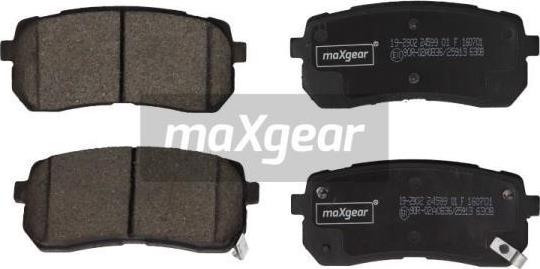 Maxgear 19-2902 - Bremžu uzliku kompl., Disku bremzes www.autospares.lv