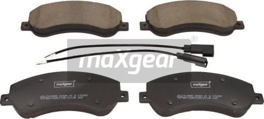 Maxgear 19-2989 - Bremžu uzliku kompl., Disku bremzes www.autospares.lv