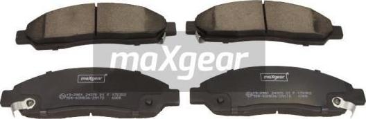 Maxgear 19-2981 - Bremžu uzliku kompl., Disku bremzes www.autospares.lv