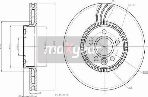 Maxgear 19-2429 - Bremžu diski www.autospares.lv